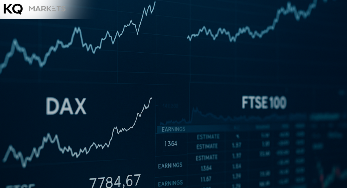DAX 40 and FTSE 100 Climb Amid Political Stability and Trade Relief