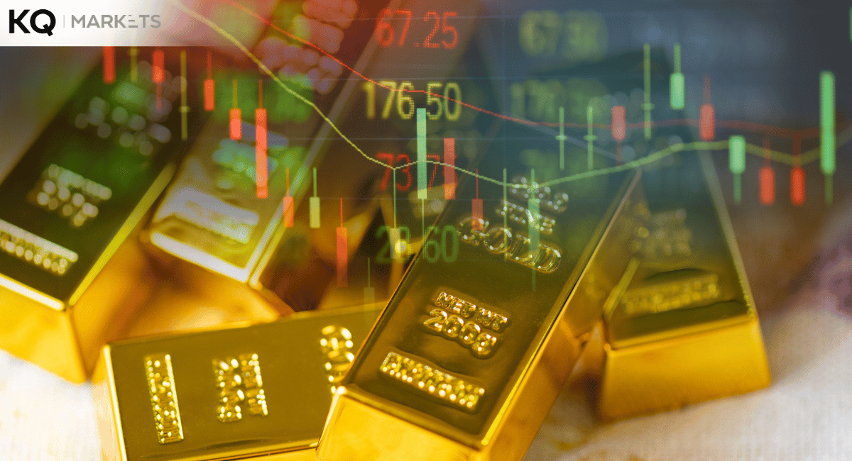 A polished image of gold and silver bars stacked neatly, symbolizing wealth and stability, with a subtle glow.