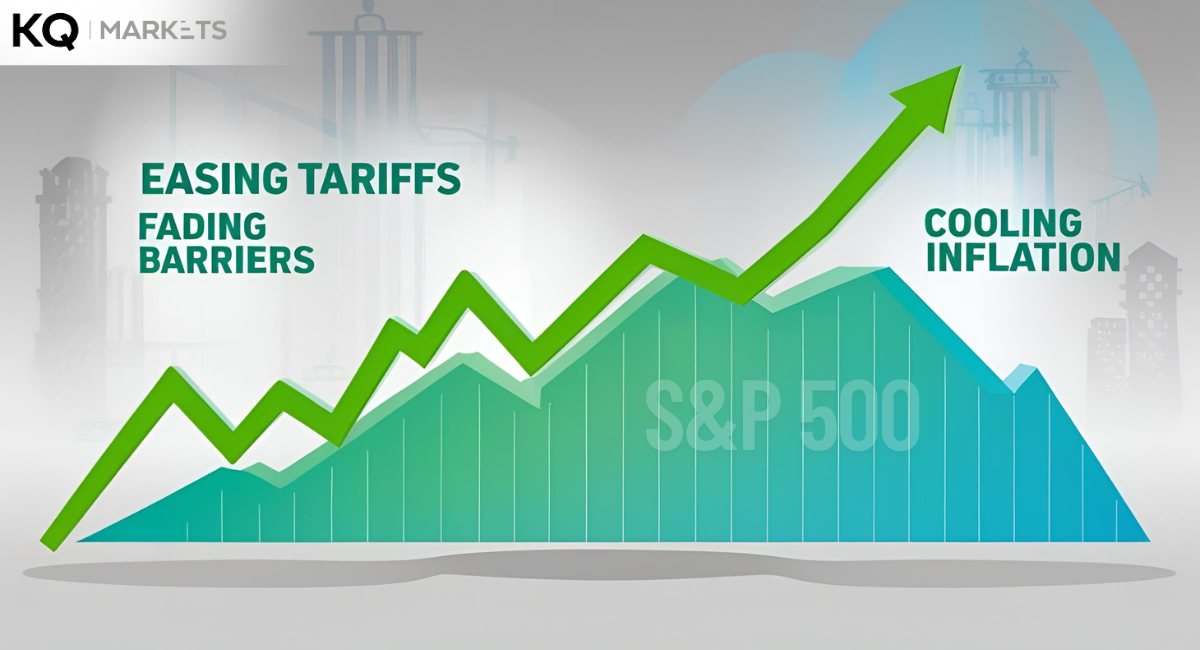 S&P 500 trading chart analysis by KQ Markets