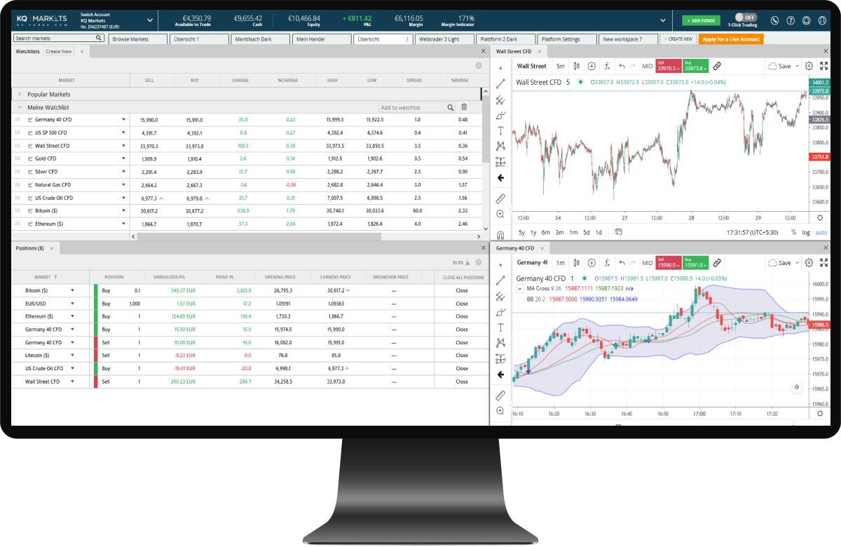 Simplified Design - Your trades, costs, and market trends at a glance.